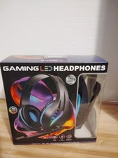 Game Pro Blue Gaming LED Headphones Interactive Boom Mic, Gamers Choice