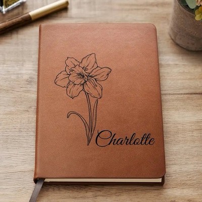 Personalized Laser Engraved Leatherette Journal, Business Gift,Groomsmen,Wedding