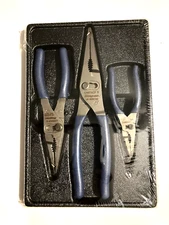 NEW Snap-on™ 3-pc Long Nose Slip Joint Pliers Set PL3LNSJCFMB Power Blue