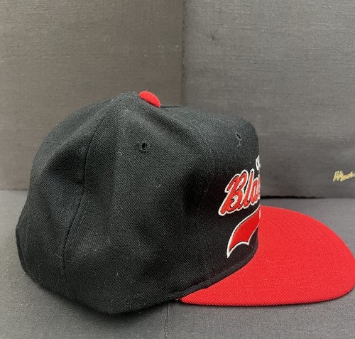 Vintage Chicago Blackhawks Snapback Hat Starter Tailsweep Wool Deadstock NWT - Picture 4 of 8