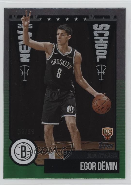 2025-26 Topps New School Green Rainbow /99 Egor Demin #NS-8 Rookie RC 0d6r