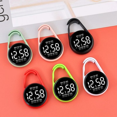 LED electronic hanging watch night light digital electronic hanging watch pocket