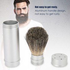 Cepillo de barba portátil para hombres cepillo suave para bigote de cabello afeitado de viaje para