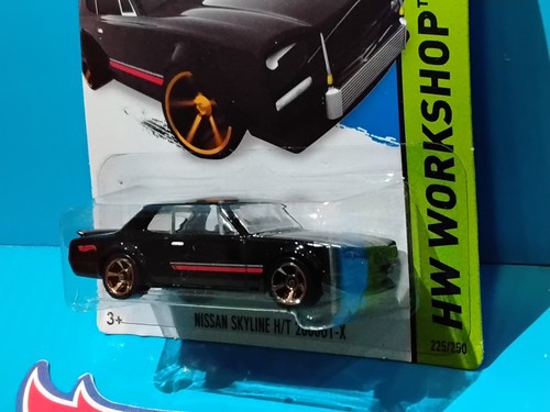 2014 HOT WHEELS NISSAN SKYLINE H/T 2000GT-X #225 BLACK THEN & NOW HAKOSUKA JDM - Picture 4 of 8
