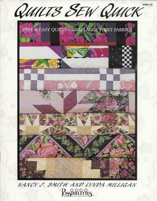 Possibilities Quilts Sew Quick Quilt Pattern Book Fast Easy Large Print POS-12