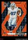 2025 Panini Mosaic Football Orange Fluorescent Jake Ferguson #175