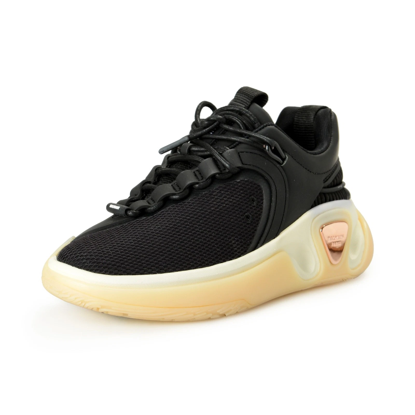 Balmain — Balmain Women's "B Runner" Canvas & Leather Athletic Sneakers Shoes US 9 EUR 39