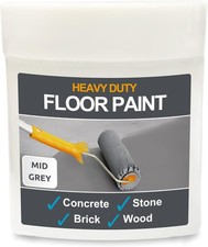 175ml Anti-Slip Floor Paint in Mid Grey - Perfect for Indoor & Outdoor Surfaces