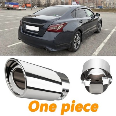 Car Auto Rear Exhaust Tail Pipe Muffler Tip Throat Tailpipe Fit 1.5-2.3'' outlet