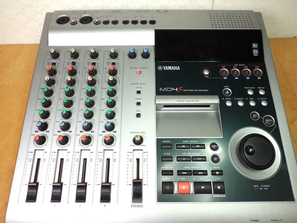 Yamaha MD4S Multitrack MiniDisc Recorder 4-Track Mixing Tested Japan - Image 2 of 4