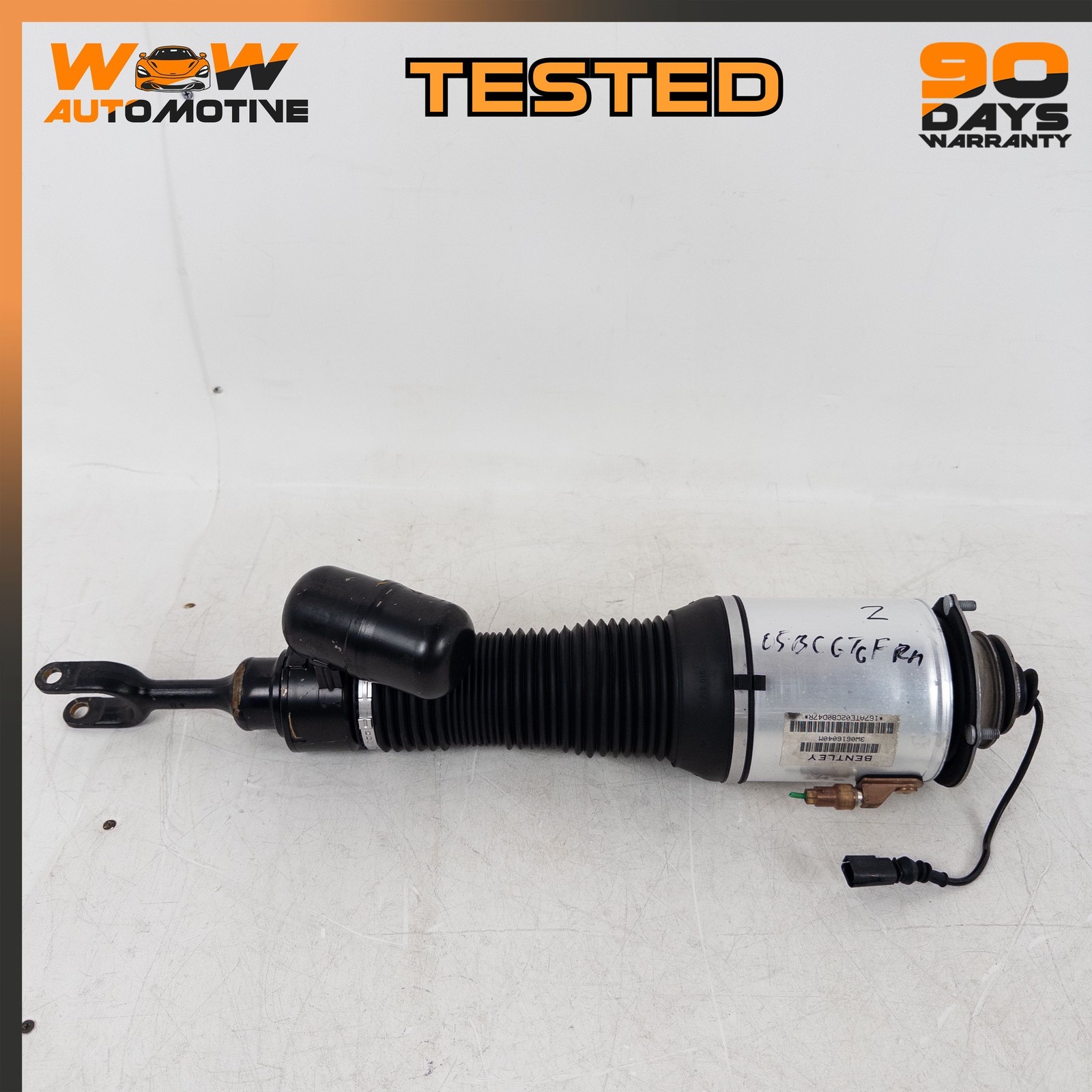04-10 BENTLEY CONTINENTAL GT FRONT RIGHT PASSENGER SIDE AIR RIDE SHOCK STRUT OEM