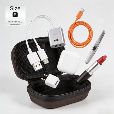 4er Set Organizer Pouch Accessories Carry Case Storage Hardcase Organizer Bag