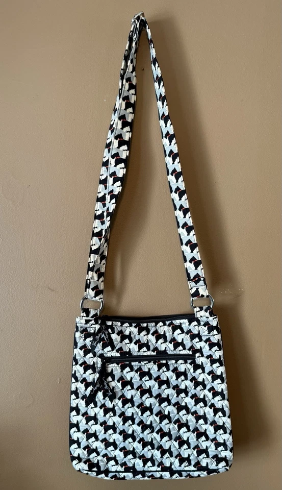 Bolso Bandolera Vera Bradley Signature Print Scottie Dogs Hipster Foto 4 de 4