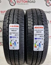 2 X 225/75 16 MAXXIS CAMPER VAN CAMPRO 2257516 CP 118R ( B ) RATED WET GRIP
