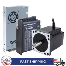 STEPPERONLIEN Nema 34 Stepper Motor 8.0Nm & Driver DM860I & Power Supply CNC Kit