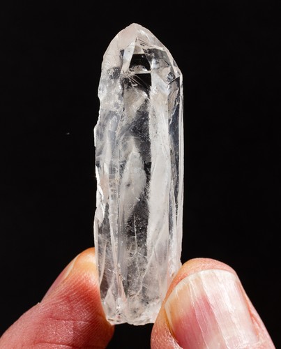 Quartz Crystal Points Clear Lemurian Crystals Colombia 3 pcs. 50-62mm H1364 - Picture 6 of 11