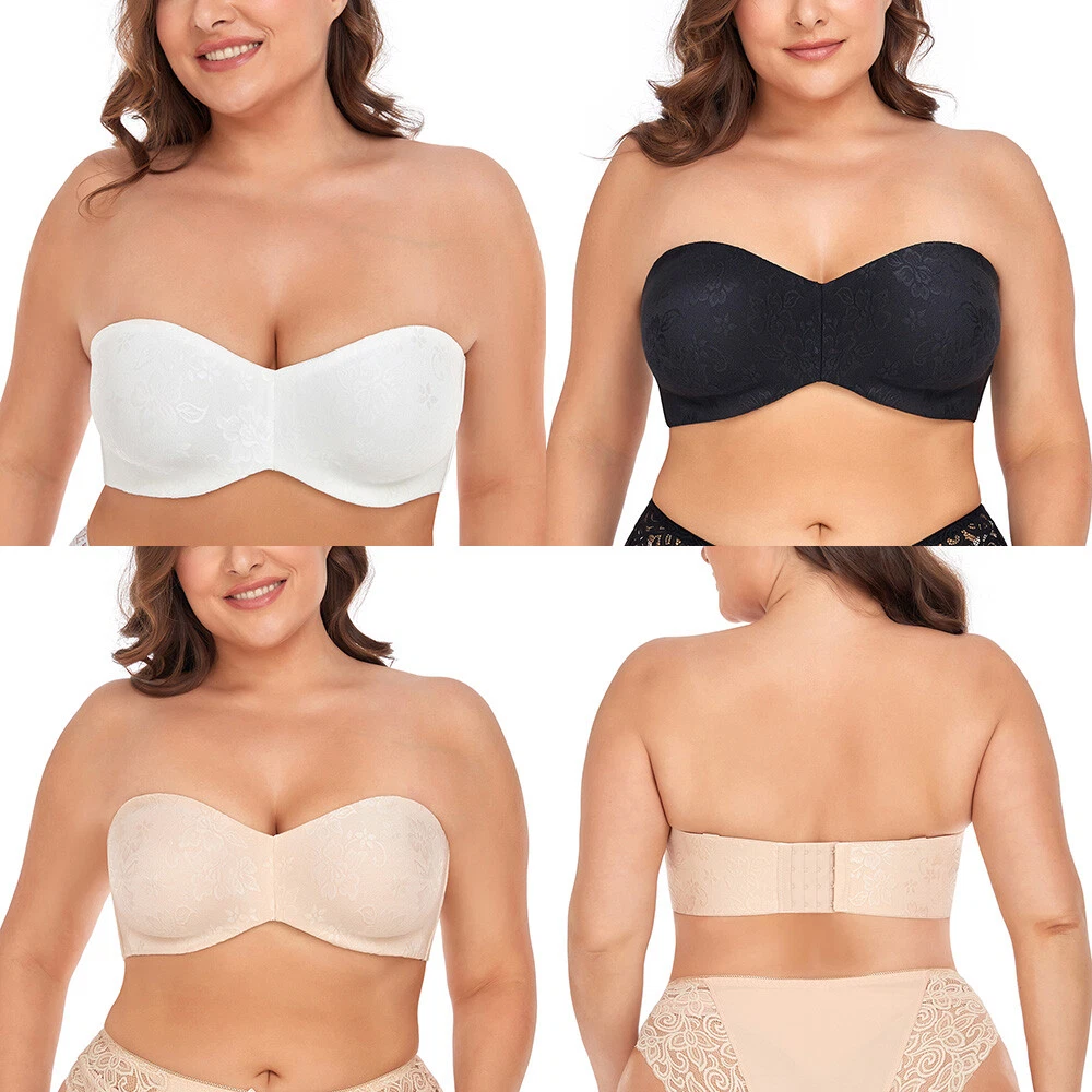 Womens Plus Strapless Bras in Womens Plus Bras