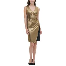 Tommy Hilfiger Womens Metallic Mini Formal Cocktail and Party Dress 4