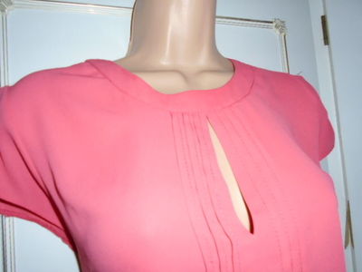 Stunning Wallis Coral Party Day Evening Occasion Blouse Top Size