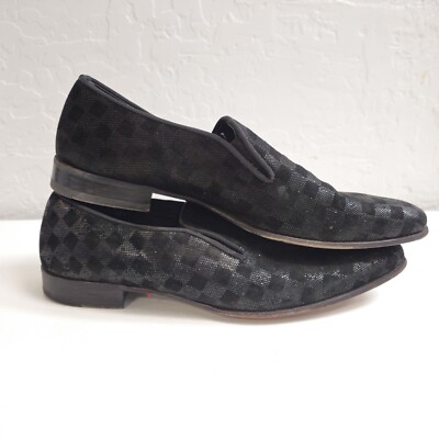 Mezlan Boheme II Black Leather Loafers Size 11 Handmade in  display picture 1