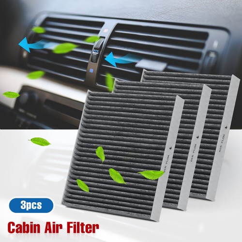 3pcs Premium Cabin Air Filter Activated Carbon For Toyota Prius Prime ...
