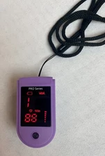 Zacurate® Purple 500DL Pro Series Pulse Oximeter Heart Rate Monitor Spo2 O2