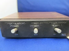 REALISTIC STEREO REMOTE SPEAKER SWITCH 40-125A WITH MANUAL SHEET