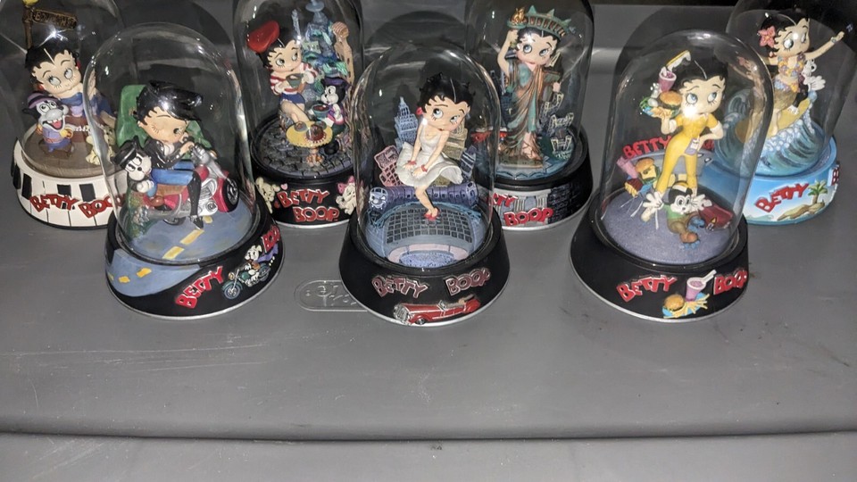 Betty Boop Figurines In Glass Domes eBay