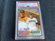 2021 BOWMAN'S BEST VICTOR ACOSTA *REFRACTOR AUTO PSA 10 GEM MINT*  PADRES