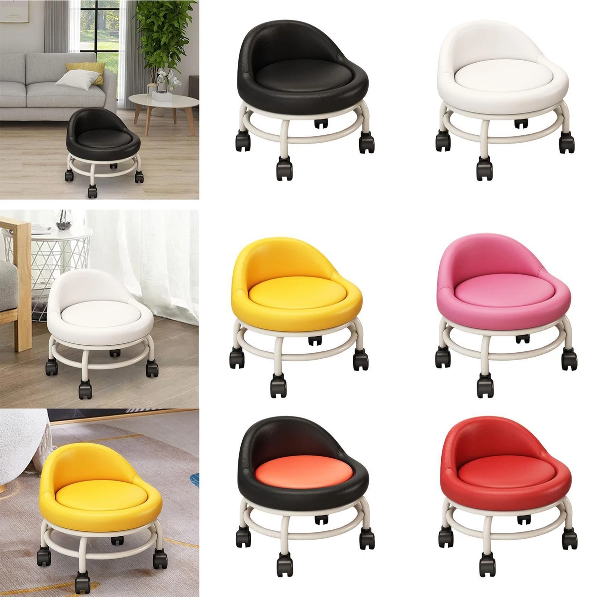 Short stool with backrest deals