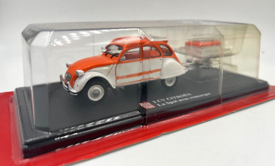 Citroen 2CV La Spot mit Anhänger 1/43 Eligor Softbox