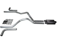 Chevy GMC 1500 07-14 2.5" Dual Exhaust Kits 2 Chamber Muffler Side Exit