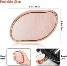 Removedor de callos de lima de vidrio para pies, depurador de pies de pedicura.