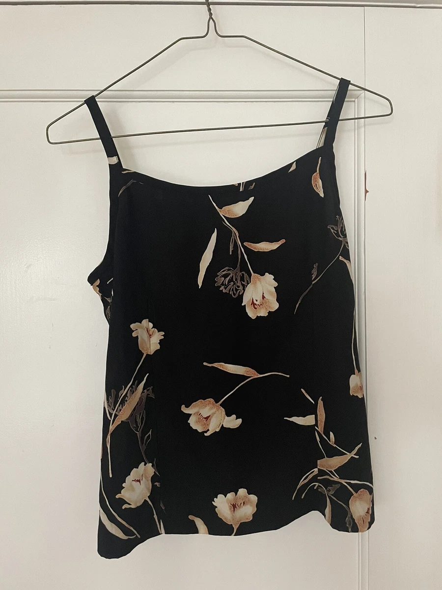 black floral square neck top