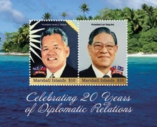 Marshall Islands 2018 - Diplomacy - Souvenir Stamp Sheet - Scott #1215 - MNH
