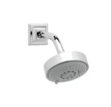 Phylrich Waveland Wall Mount 4x Multifunction Shower Head + Arm Chrome #K838/026