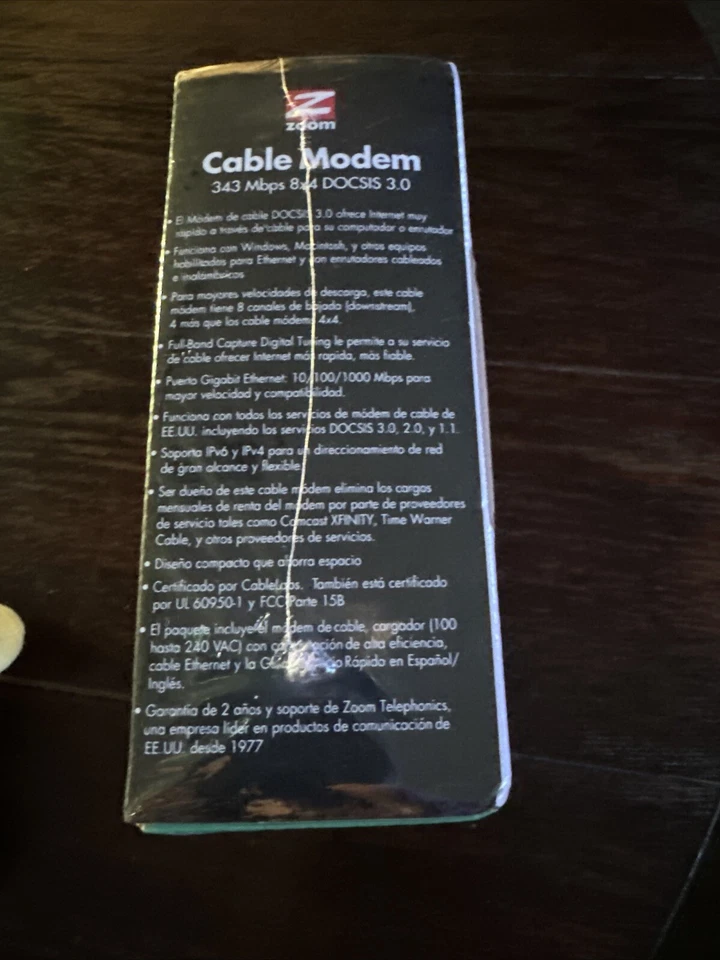 New! Sealed! Zoom DOCSIS 3.0 High-Speed Cable Modem 5345 - Image 2 of 4