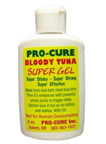 Pro-Cure Super Sticky Gel 2 oz Bloody Tuna Fishing Scent Attractant w/UV Flash - Picture 1 of 1