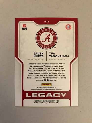 2020 Contenders Draft Picks Football Various Base and Inserts - You Pick! - Picture 33 of 47