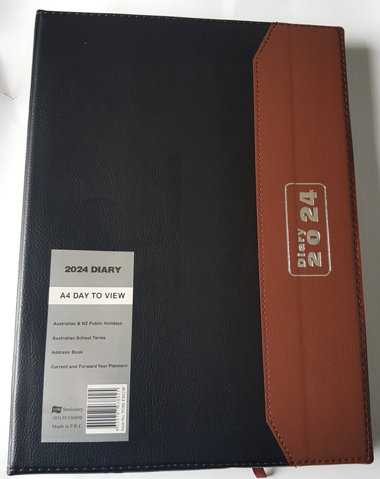 2024 DIARY A4 DAY TO VIEW DIARY NOTEBOOK ADDRESS BOOK eBay