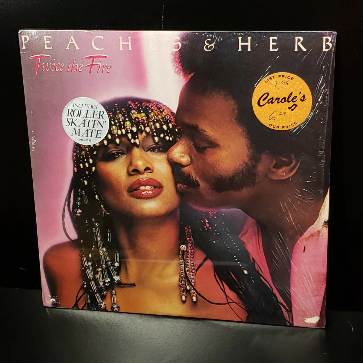 Vintage Vinyl Record Peaches & Herb: Twice the Fire Album 