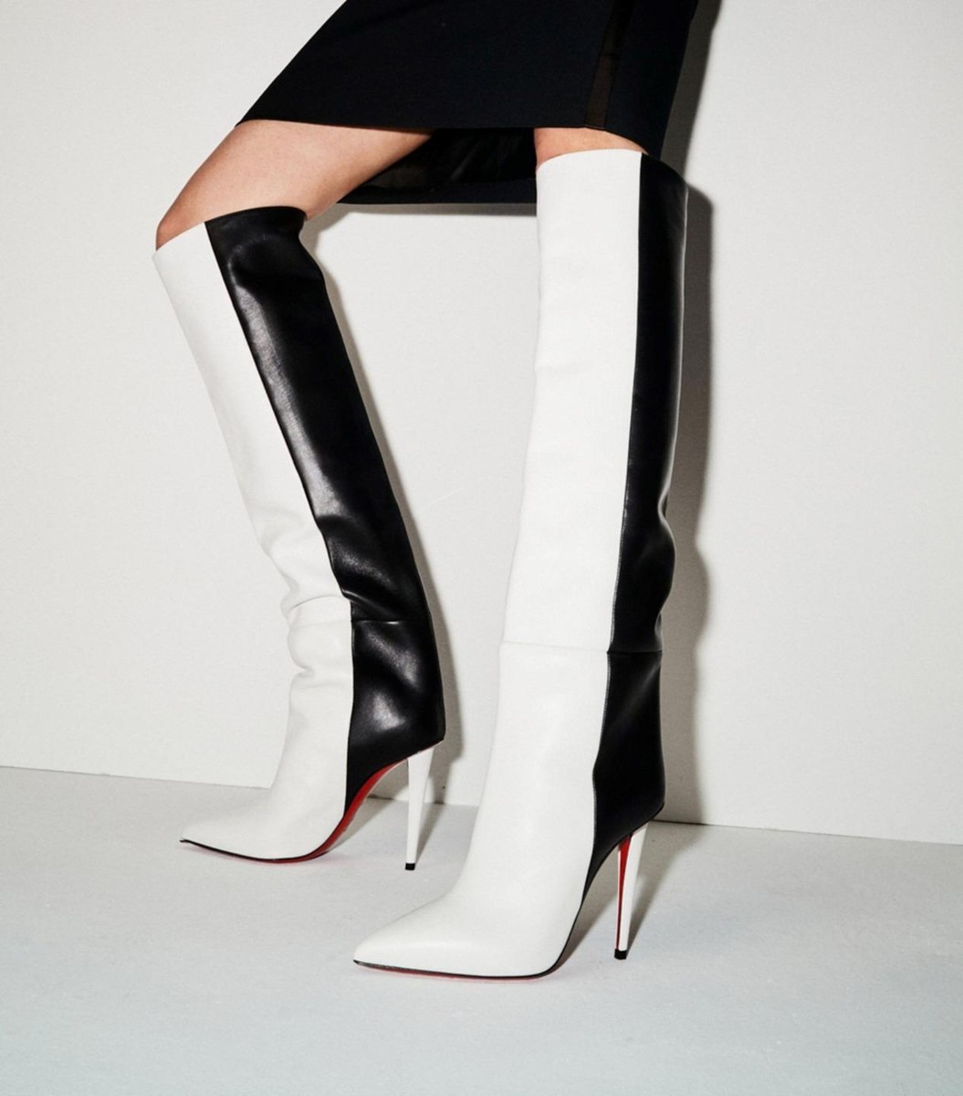 Christian Louboutin ASTRILARGE BOTTA Two Tone Over Knee High Christian Louboutin ASTRILARGE BOTTA Two Tone Over Knee High