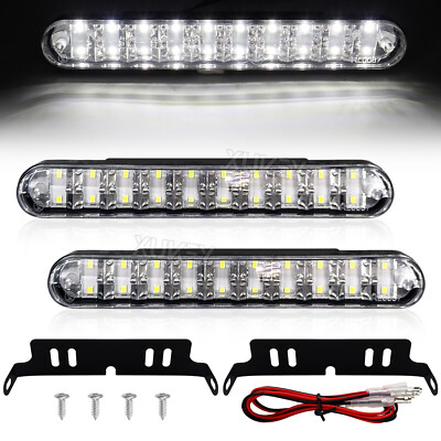 2pcs 12V Universal 20LED Weiß Tagfahrlicht Tagfahrleuchten DRL Scheinwerfer AUTO