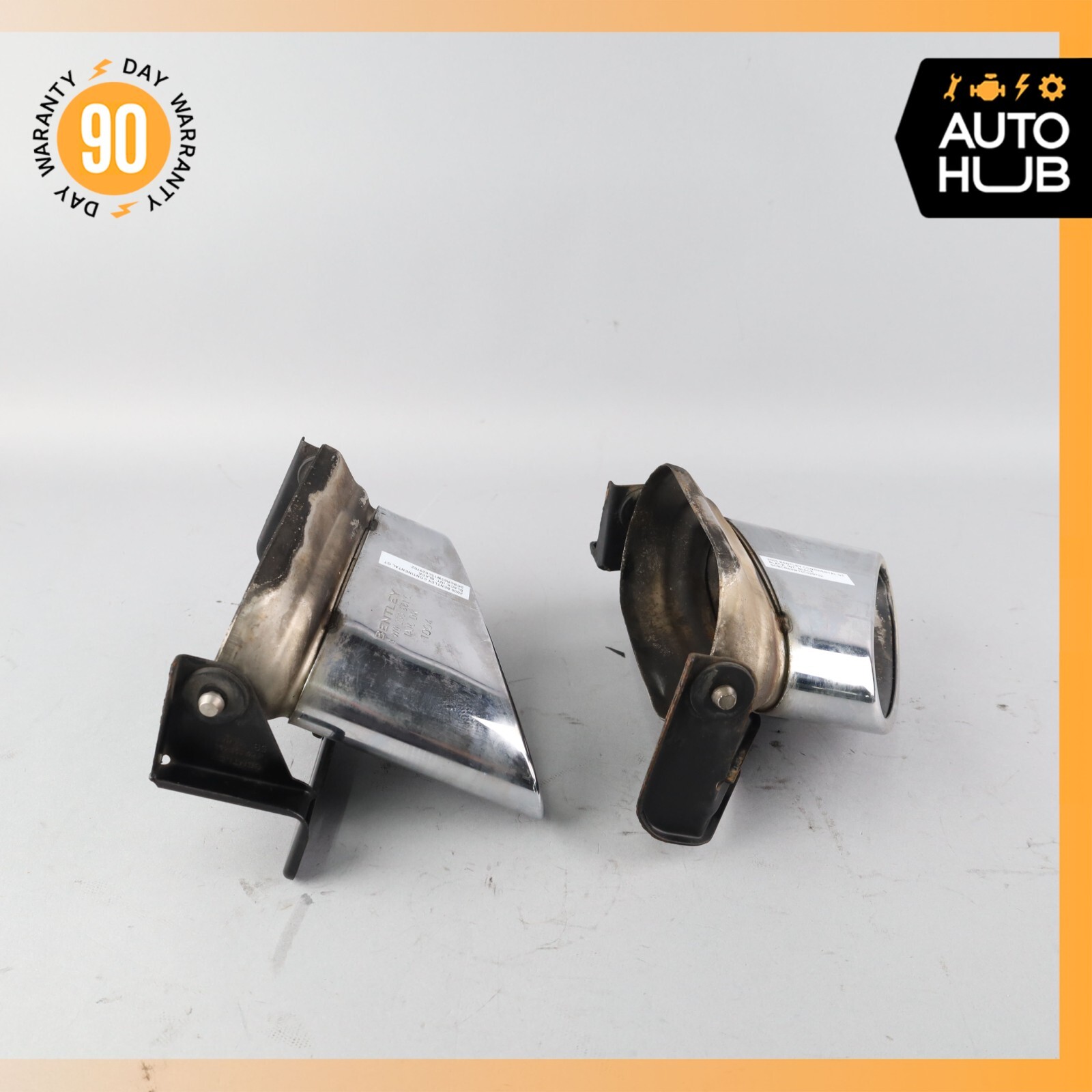 Bentley Continental GT GTC Exhaust Muffler Tips Left and Right Set OEM