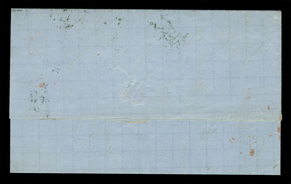 CHILE 1865 COLUMBUS 5c оранжевый красный Sc # 9b cxl «INUTIL» на FL fr/ VAL. в Сантьяго - Изображение 2 из 2