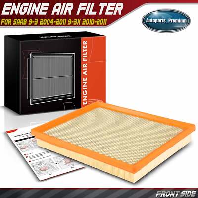 Engine Air Filter for Saab 9-3 2004-2011 9-3X 2010-2011 L4 2.0L V6 2.8L 12786800