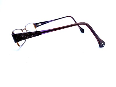 Morel France Koali 6306K Blue Copper Rectangular Eyeglass Frames 51-17-140 21566 Morel France Koali 6306K Blue Copper Rectangular Eyeglass  main image 3