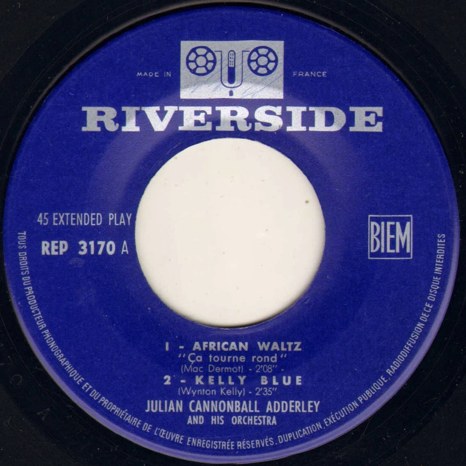 CANNONBALL ADDERLEY "AFRICAN WALTZ" JAZZ EP 1961 RIVERSIDE 3170 - Photo 3/4