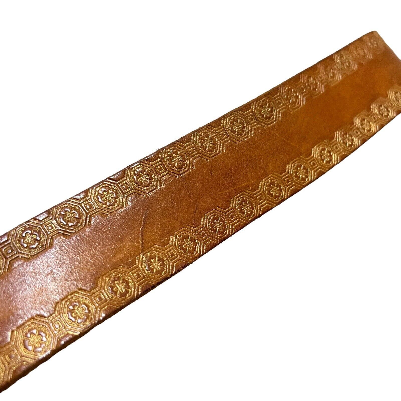 Linea Pelle Handmade Brown Leather Belt Tiger’s E… - image 3