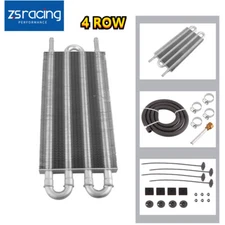 Universal 4 Row Remote Transmission Oil Cooler Auto-Manual Radiator Converter